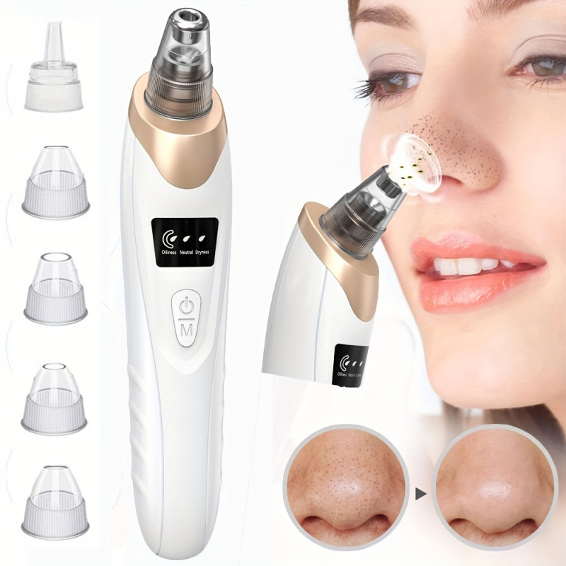 Luxury Skincare Acne - Removedor de cravo poros vácuo-5 sucção-kit