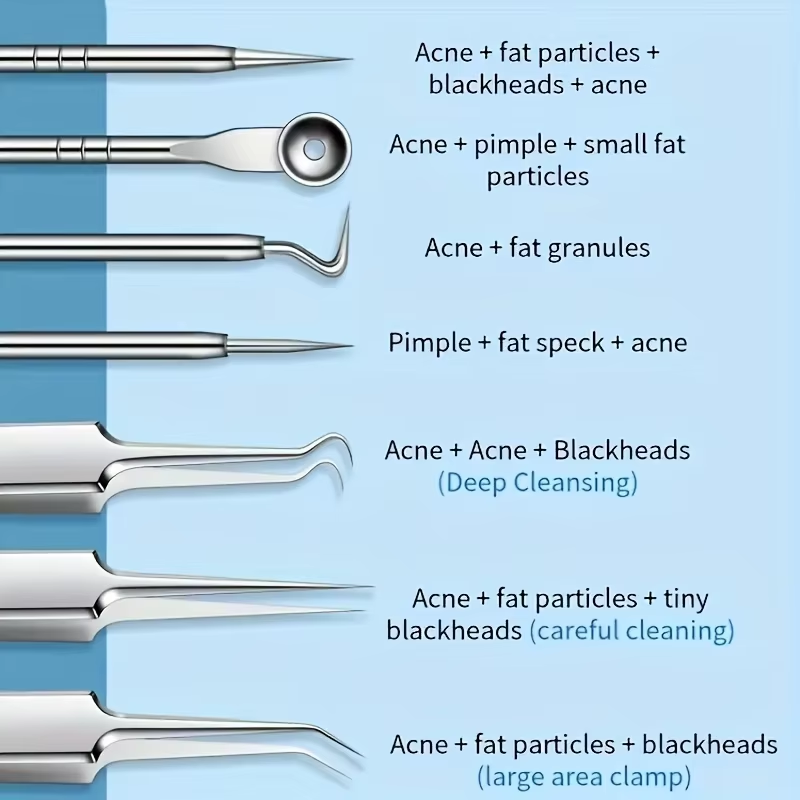 Kit removedor de cravo de 8 pe - Luxury Skincare Acne avaliação e preço
