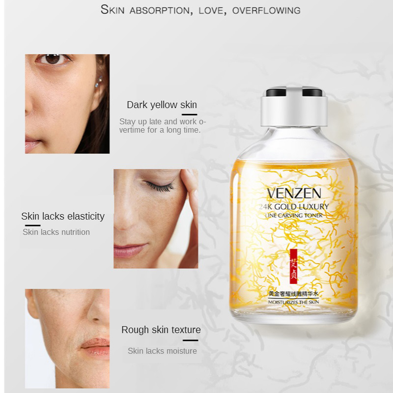 Linha luxuosa ouro 24K Toner d - Luxury Skincare Acne avaliação e preço