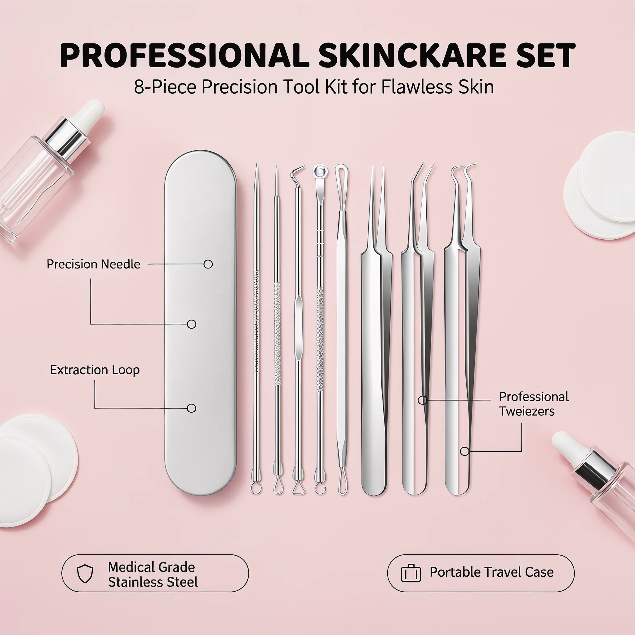 Conjunto Profissional de 8 Peç - Luxury Skincare Acne avaliação e preço